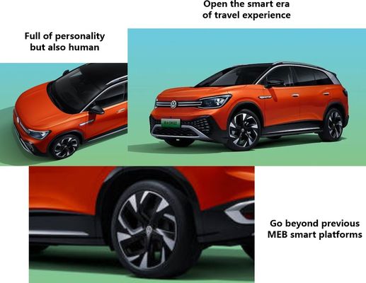 Petit prix tout neuf de kilomètrage SUV de voitures entièrement électriques de gauche de Volkswagen ID6 Crozz 0km long